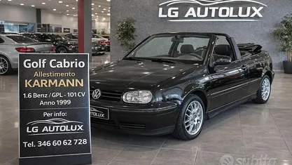 Usata VW Golf Cabriolet Karmann 101 CV (74 kW) 1999 Nero Cabrio