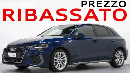 Usata Audi A3 S-Line 150 CV (110 kW) 2020 Blu navarra metallizzato Berlina