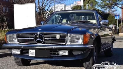 Käytetty Mercedes SL280 140 HP (102 kW) 1985 Sininen Avoauto