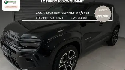 Usata Jeep Avenger Summit 101 CV (74 kW) 2023 Nero SUV