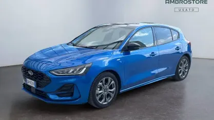 Usata Ford Focus ST-Line X 125 CV (91 kW) 2023 Desert island blue (metallizzato) Berlina