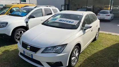 Usata Seat Leon ST Style 131 CV (96 kW) 2019 Bianco Station wagon