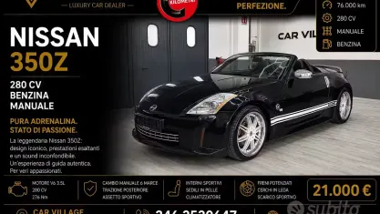 Usata Nissan 350Z 280 CV (205 kW) 2006 Nero Cabrio