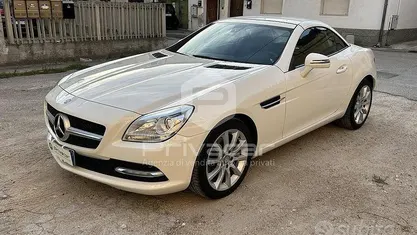 Usata Mercedes SLK200 184 CV (135 kW) 2012 Bianco Cabrio