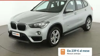 Usata BMW X1 Advantage 150 CV (110 kW) 2017 Argento SUV