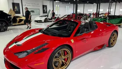 Usata Ferrari 458 605 CV (444 kW) 2015 Rosso Cabrio