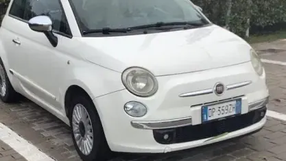 Usata Fiat 500 75 CV (55 kW) 2009 Bianco Cabrio