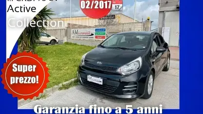 Usata Kia Rio Active 75 CV (55 kW) 2017 Nero Berlina