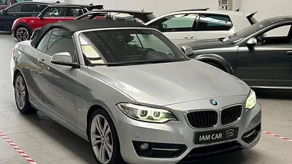 Usata BMW 220 Sport Line 190 CV (139 kW) 2015 Grigio Cabrio