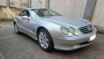 Usata Mercedes SL500 305 CV (224 kW) 2001 Grigio Cabrio