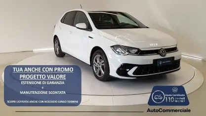 Usata VW Polo R-line 95 CV (69 kW) 2023 Bianco Utilitaria