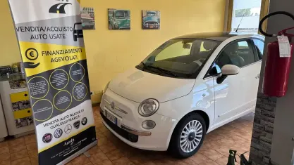Usata Fiat 500C Lounge 95 CV (69 kW) 2011 Bianco Cabrio