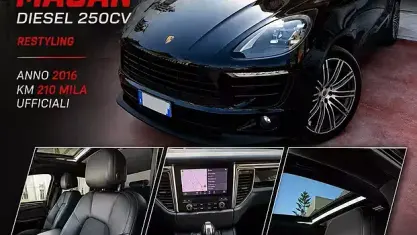 Usata Porsche Macan 250 CV (183 kW) 2016 Nero SUV