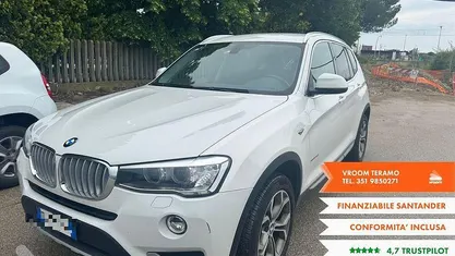 Usata BMW X3 Advantage 190 CV (139 kW) 2017 Bianco SUV