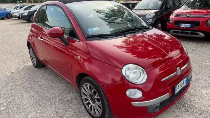 Usata Fiat 500 Lounge 69 CV (50 kW) 2010 Rosso Cabrio