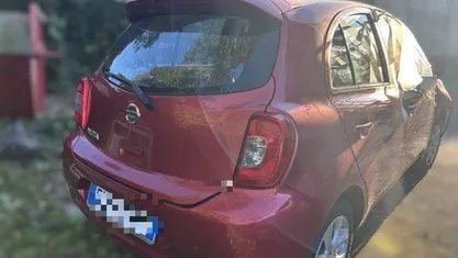 Usata Nissan Micra Acenta 80 CV (58 kW) 2017 Rosso bordeaux / metallizzato Utilitaria