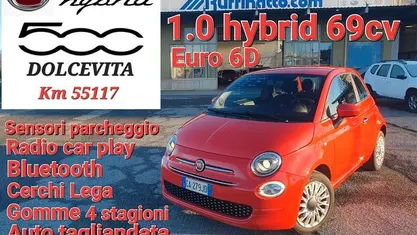 Usata Fiat 500 Dolcevita 69 CV (50 kW) 2020 Arancione Berlina