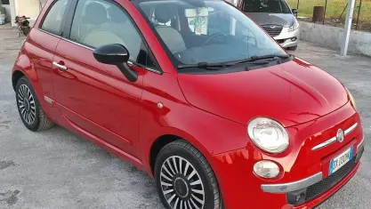 Usata Fiat 500 Lounge 75 CV (55 kW) 2009 Rosso Cabrio
