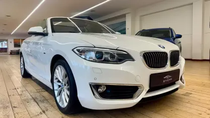 Begagnad BMW 220 Luxury Line 184 HK (135 kW) 2015 Vit Cab