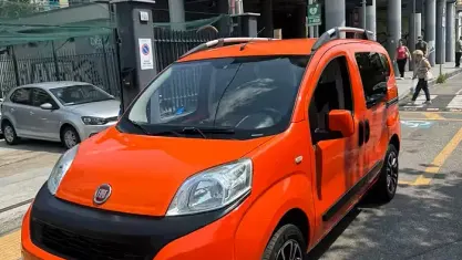Usata Fiat Qubo Lounge 77 CV (56 kW) 2017 Arancione Monovolume