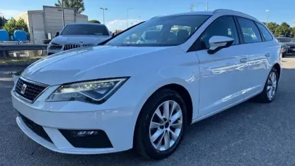 Usata Seat Leon ST Business 110 CV (80 kW) 2018 Bianco Station wagon