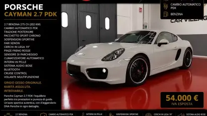 Usata Porsche Cayman 275 CV (202 kW) 2014 Grigio Coupé