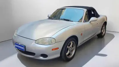 Usata Mazda MX5 110 CV (80 kW) 2003 Grigio metallizzato Cabrio