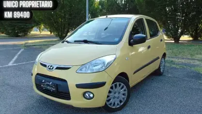 Usata Hyundai i10 Style 65 CV (47 kW) 2008 Giallo Utilitaria