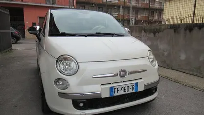 Usata Fiat 500 Lounge 95 CV (69 kW) 2010 Bianco Cabrio