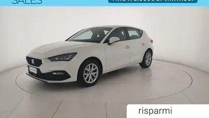 Usata Seat Leon Style 90 CV (66 kW) 2021 Bianco candy Berlina