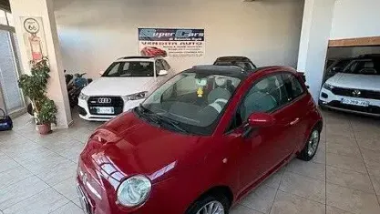 Usata Fiat 500C Lounge 75 CV (55 kW) 2010 Rosso Cabrio