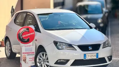 Usata Seat Ibiza Style 75 CV (55 kW) 2014 Bianco Utilitaria