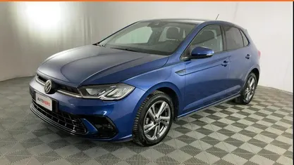 Usata VW Polo R-line 95 CV (69 kW) 2022 Blu Utilitaria