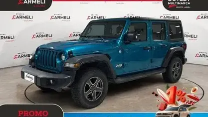 Usata Jeep Wrangler Unlimited Sport 200 CV (147 kW) 2021 Azzurro SUV