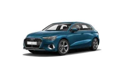 Usata Audi A3 Advanced 150 CV (110 kW) 2021 3f blu atollo metallizzato Berlina