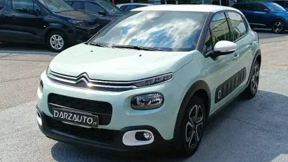 Usata Citroën C3 Shine 82 CV (60 kW) 2018 Verde t. bianco pastello Utilitaria