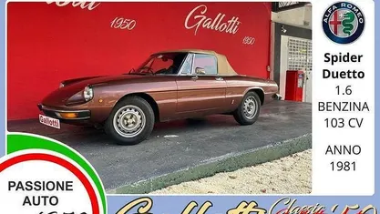 Usata Alfa Romeo Spider 109 CV (80 kW) 1981 Cabrio