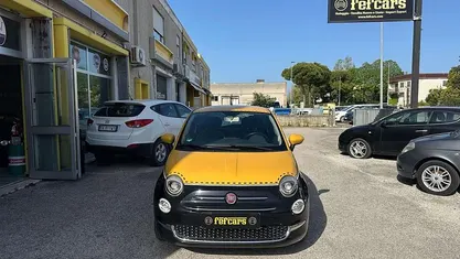 Begagnad Fiat 500 Lounge 69 HK (50 kW) 2017 Gul Halvkombi