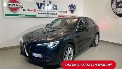 Usata Alfa Romeo Stelvio Ti 209 CV (153 kW) 2021 Verde visconti SUV