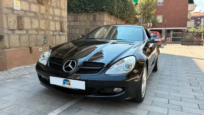 Usata Mercedes SLK200 AMG line 163 CV (119 kW) 2004 Nero Cabrio