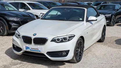Usata BMW 218 Advantage 150 CV (110 kW) 2018 Bianco Cabrio