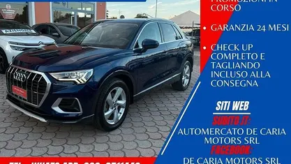 Usata Audi Q3 Advanced Plus 150 CV (110 kW) 2020 Blu SUV