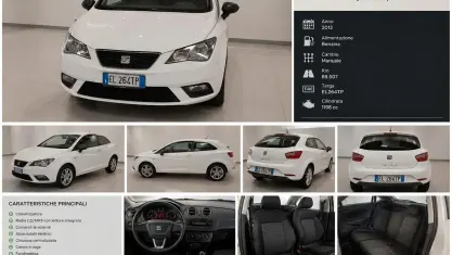 Usata Seat Ibiza Style 69 CV (50 kW) 2012 Bianco Berlina