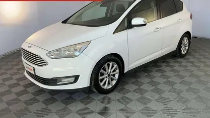Usata Ford C-MAX Titanium 120 CV (88 kW) 2015 Bianco Monovolume