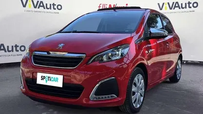 Brugt Peugeot 108 Style 72 HK (52 kW) 2021 Rød Cabriolet