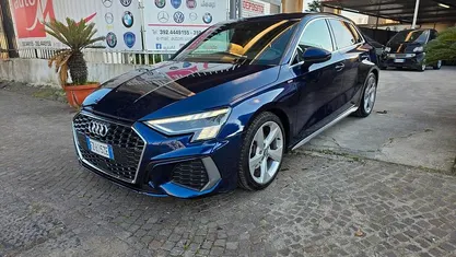 Usata Audi A3 S-Line 150 CV (110 kW) 2020 Blu Berlina