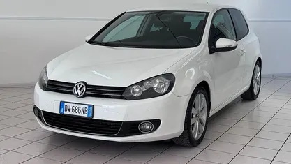 Usata VW Golf VI Highline 110 CV (80 kW) 2009 Bianco Utilitaria