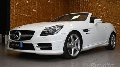 Usata Mercedes SLK250 Premium 204 CV (150 kW) 2014 Bianco waiss puro/pelle tabacc Cabrio