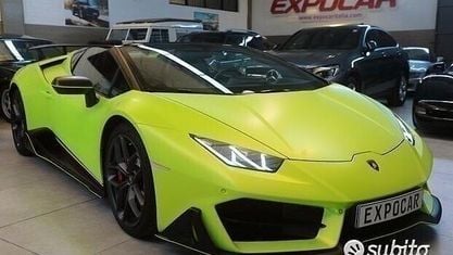 Usata Lamborghini Huracán 610 CV (448 kW) 2019 Verde Cabrio