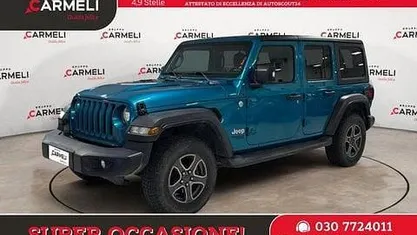 Usata Jeep Wrangler Unlimited Sport 200 CV (147 kW) 2021 Azzurro SUV